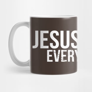 Jesus Over Everything Cool Motivational Christian Mug